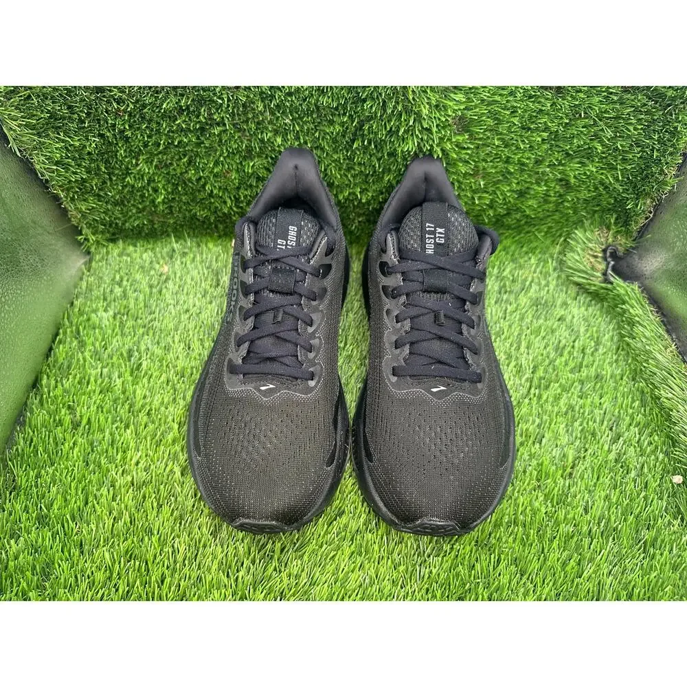 Brooks Ghost 17 GTX 1204511B020 Athletic Sneaker Women's 8.5B Black Mesh Workout